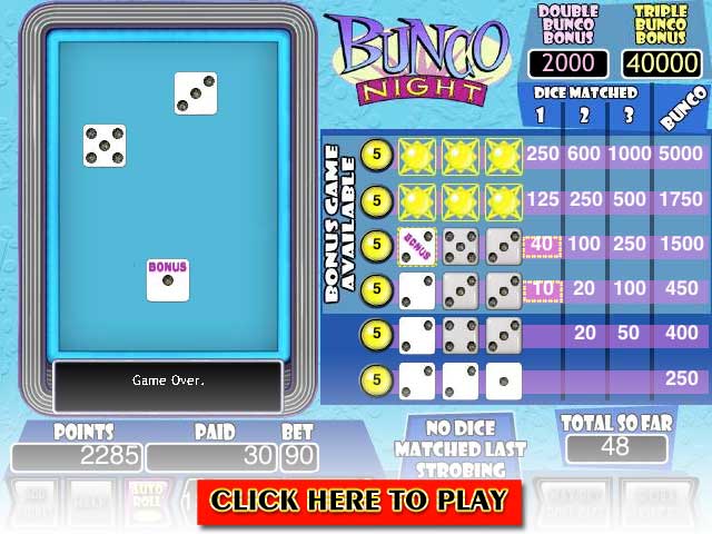 Click to Play Bunco Night